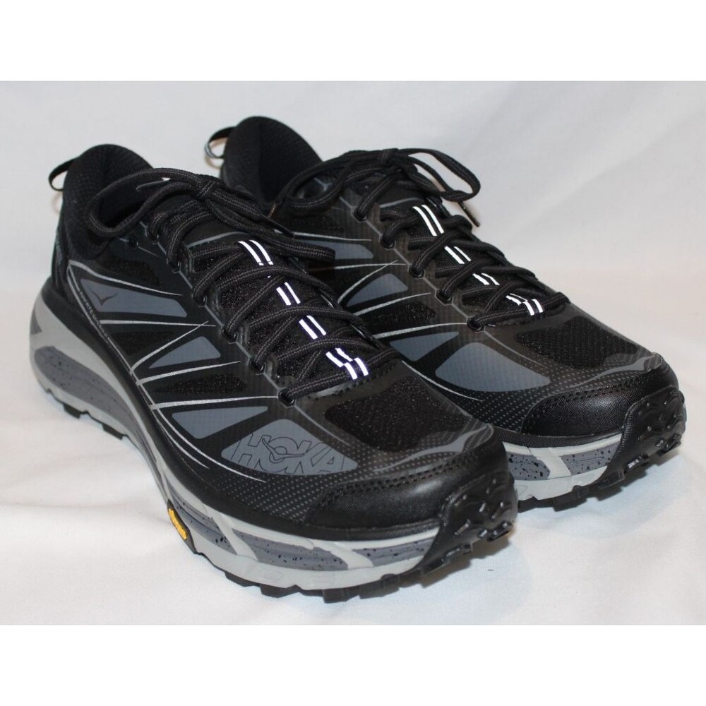 Men's Hoka One U Mafate Speed 2‎ Black Trail Running Sneakers NIB $170 - Picture 3 of 7